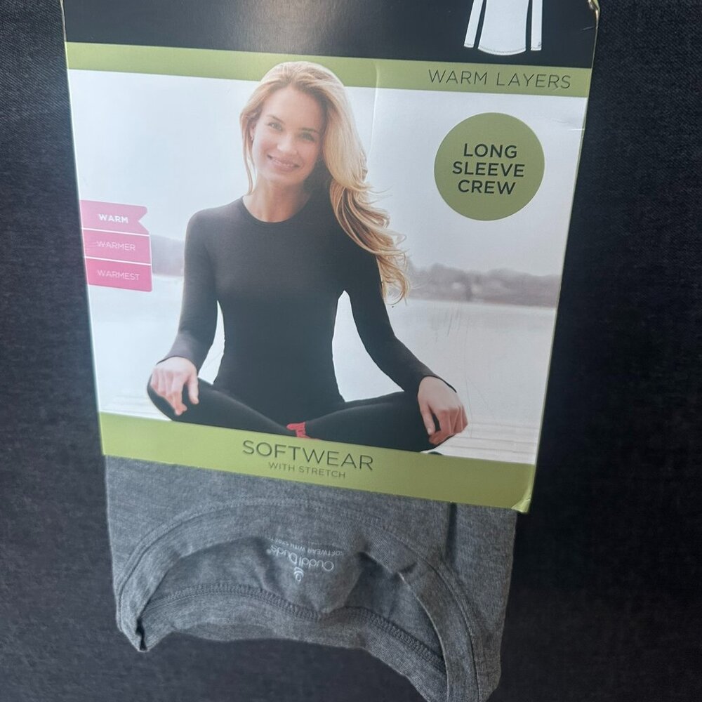 Cuddl  Duds Charcoal Gray Softwear Size XL